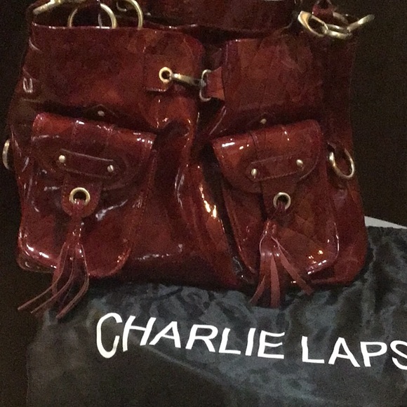 CHARLIE LAPSON Large Satchel Hobo Bag - Picture 10 of 10
